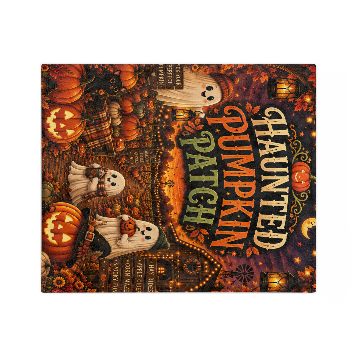 Haunted Pumpkin Patch Blanket