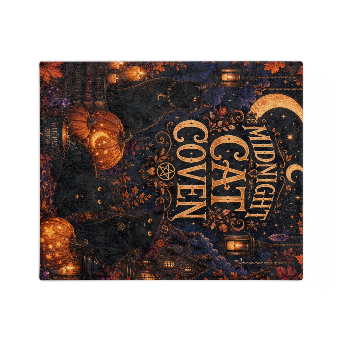 Midnight Cat Coven Blanket