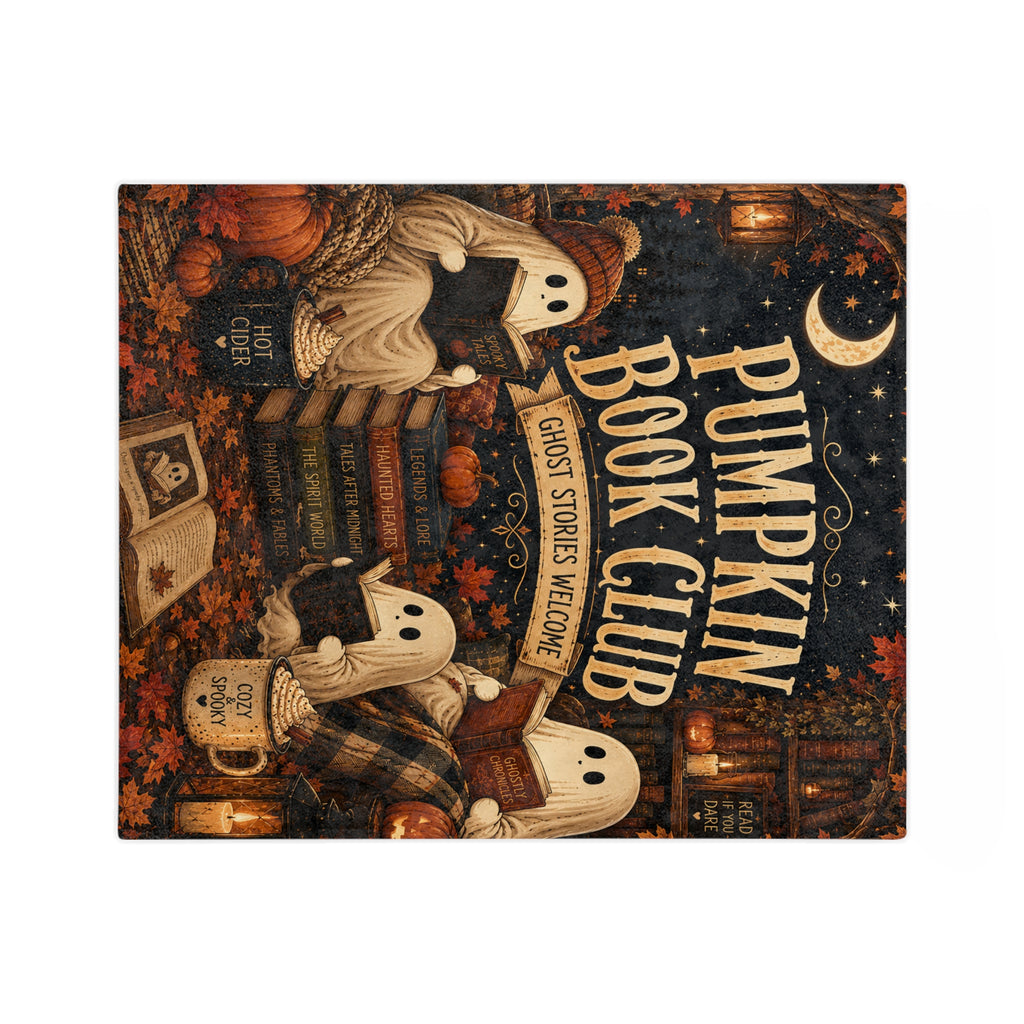 Pumpkin Book Club Blanket