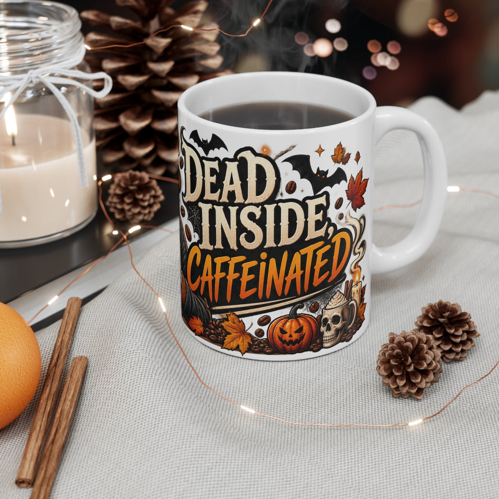 Dead Inside But Caffeinated Mug